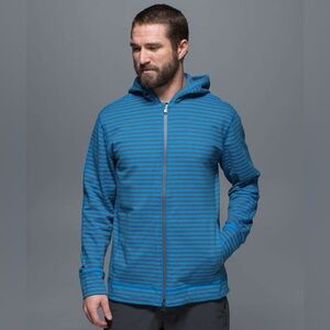 Lululemon Men’s Rival Zip Up Hoodie - Blue/Grey